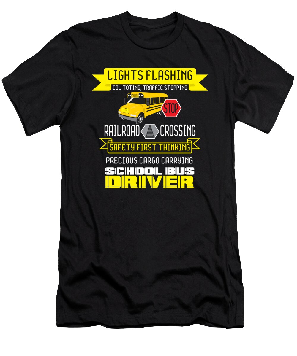School Bus Driver Gift David Schuele Art T-Shirt