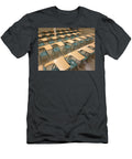 School Classroom with Empty Desks Rada Franzen T-Shirt
