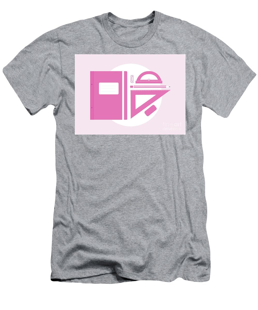 School Supplies in Pink Mendelex Photography T-Shirt