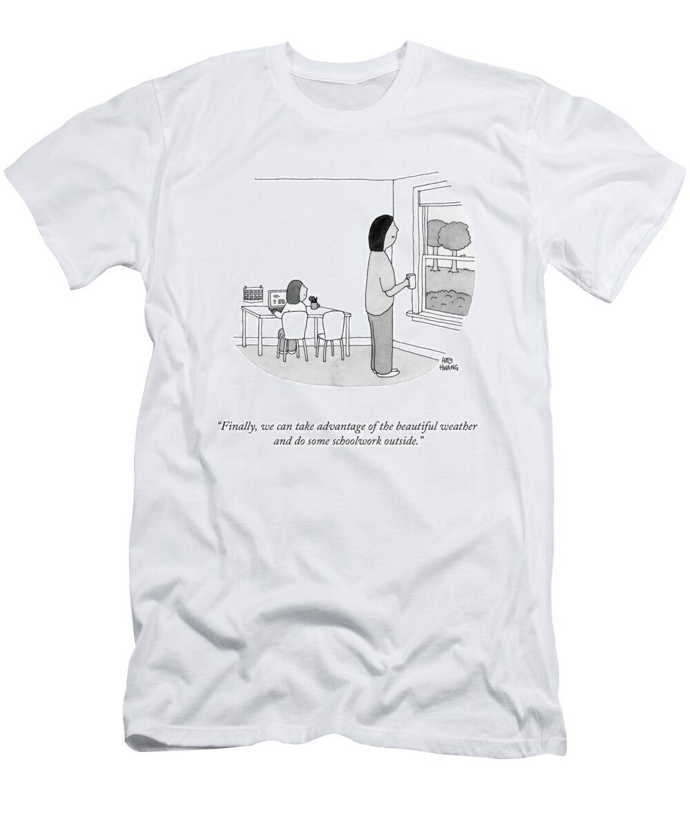 Schoolwork Outside Amy Hwang T-Shirt