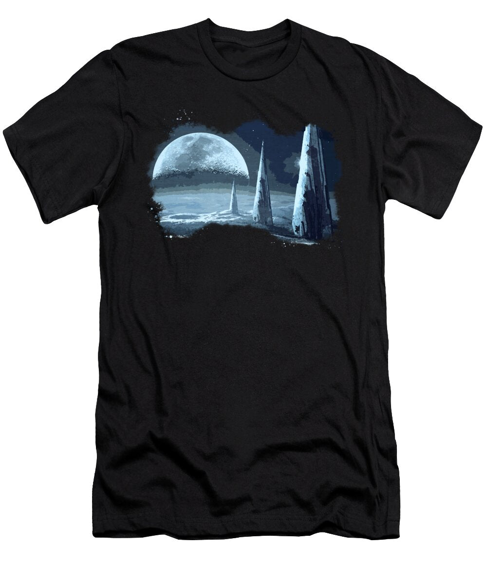 Sci Fi Alien Planet Doom Designs T-Shirt