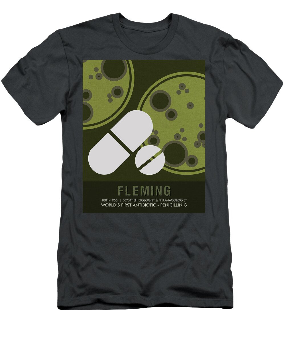 Science Posters Alexander Fleming Biologist Pharmacologist Studio Grafiikka T-Shirt