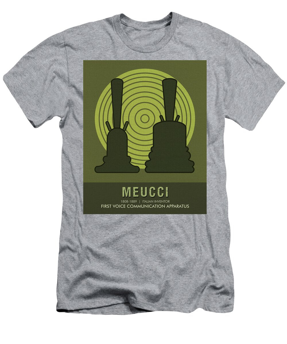 Science Posters Antonio Meucci Inventor Studio Grafiikka T-Shirt