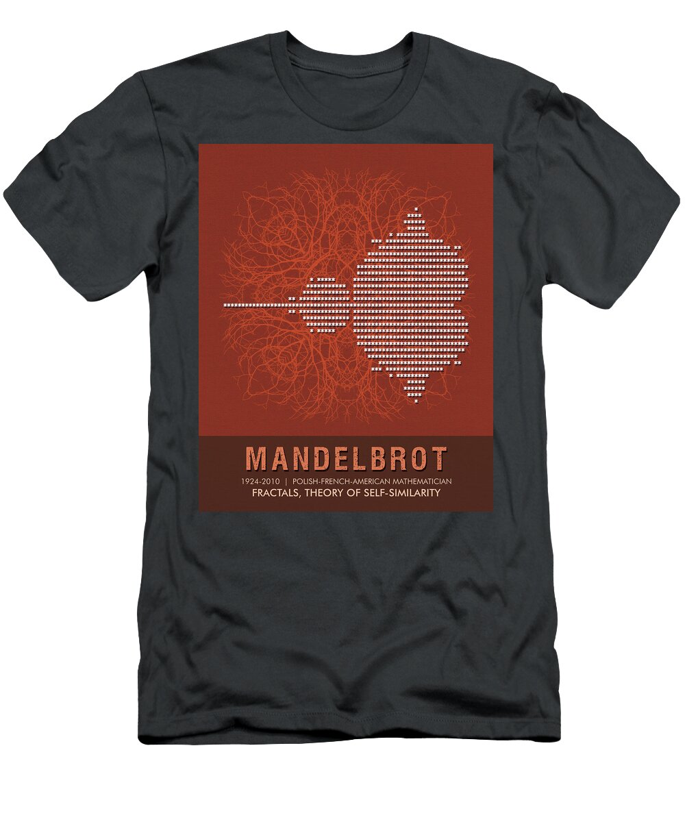 Science Posters Benoit Mandelbrot Mathematician Studio Grafiikka T-Shirt