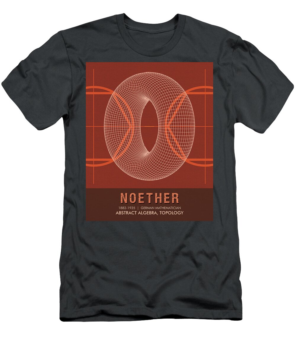 Science Posters Emmy Noether Mathematician Studio Grafiikka T-Shirt