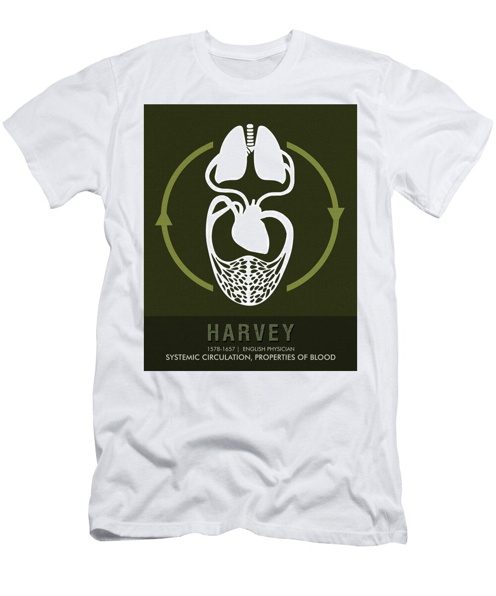 Science Posters William Harvey Physician Studio Grafiikka T-Shirt