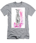 Scottish Deerhound Over Pink Zelda Tessadori T-Shirt