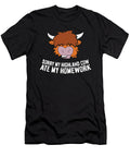 Scottish Highland Cow Sorry My Highland Cow Ate My Homework Eq Designs T-Shirt