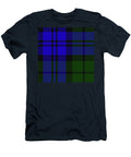 Scottish Twill Plaid Tartan in Blue Green and Black Tom Hill T-Shirt