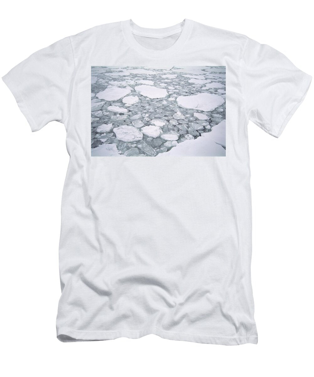 Sea Ice Pancake Ice Forming Antarctica Tui De Roy T-Shirt