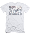 Seamless Iridescent Bokeh Texture Silver and White Dreamy Soft Focus Holiday Party Backdrop Abstract Blurred Glitter Circles 3d Render Wallpaper N Akkash T-Shirt