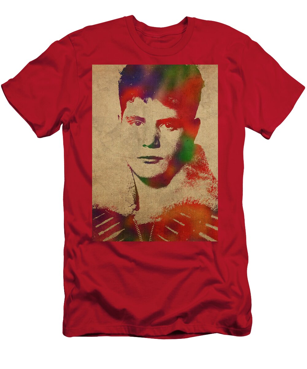 Sean Astin Watercolor Portrait Design Turnpike T-Shirt
