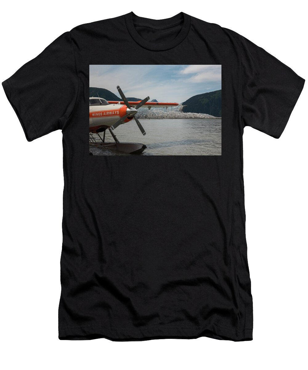 Seaplane By a Glacier David Kirby T-Shirt