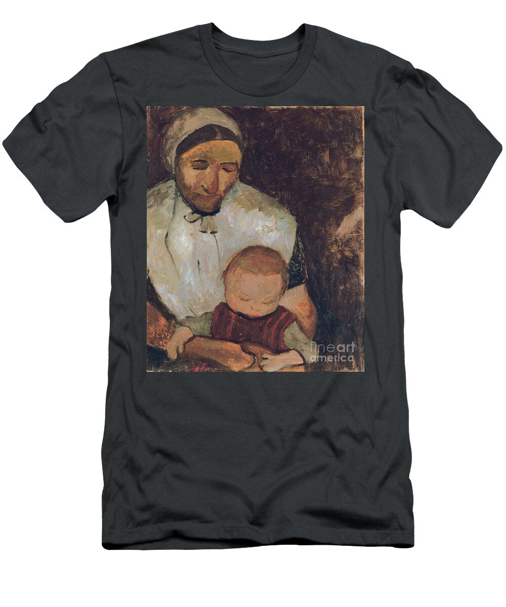 Seated Woman with Child on Her Lap Sitzende Bauerin Mit Kind Auf Dem Schoss 1903 Paula Modersohn Becker T-Shirt
