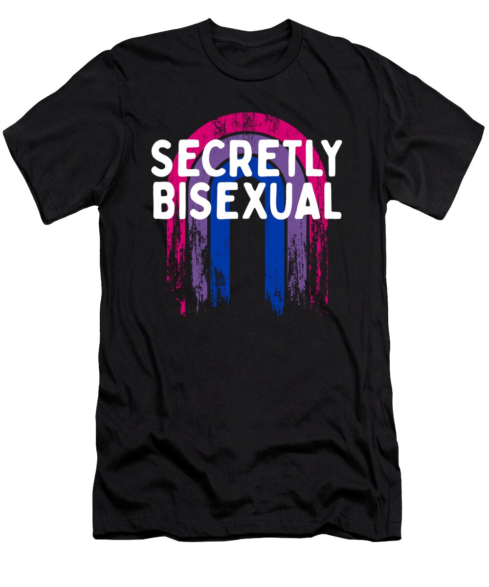 Secretly Bisexual Bi Introvert Bi Pride Antisocial Lgbtq Maximus Designs T-Shirt