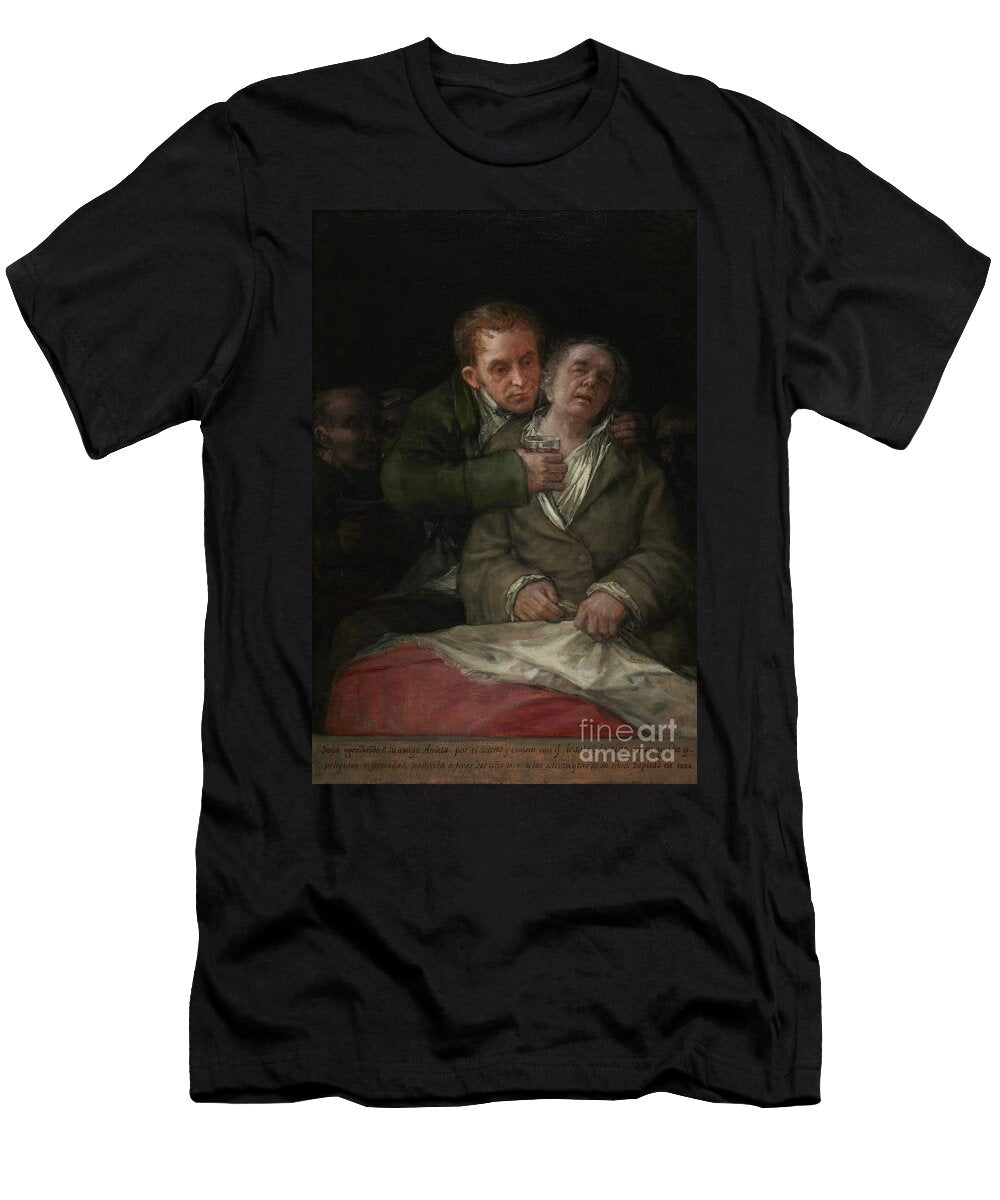 Self Portrait with Dr Arrieta 1820 Francisco Jose De Goya Y Lucientes T-Shirt