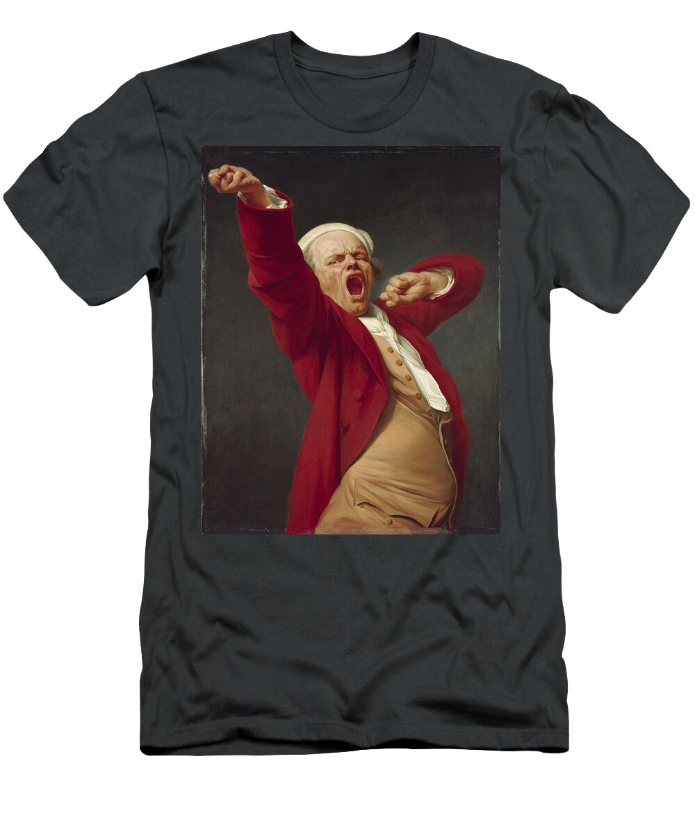 Self Portrait Yawning 1783 Oil on Canvas Joseph Ducreux T-Shirt