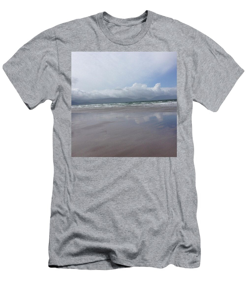 Serene Beach with Cloudy Sky Laveta Kirby T-Shirt
