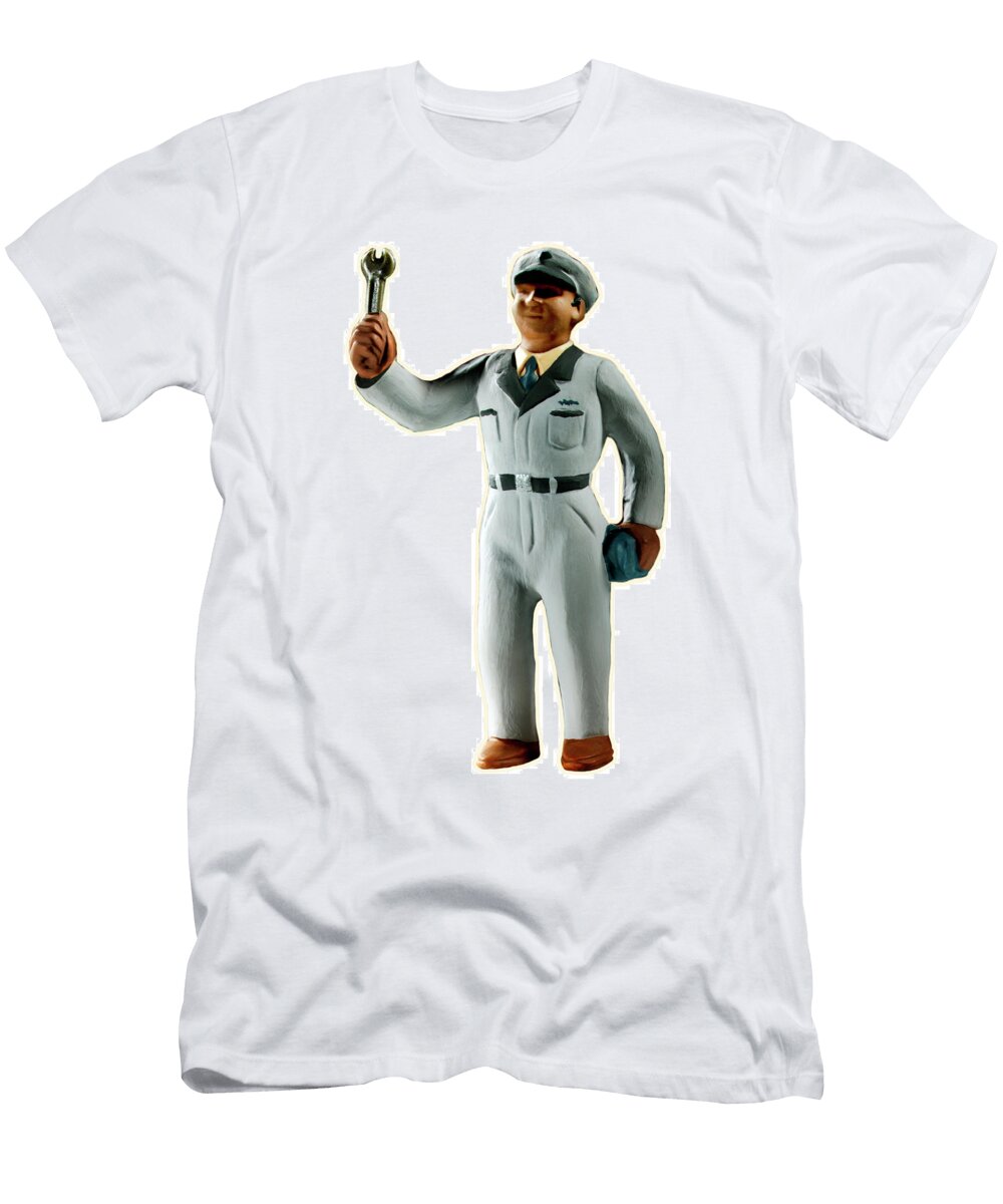 Serviceman Holding Wrench Csa Images T-Shirt