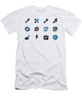 Set of Blue and Black Tool Icons Joanna Redesiuk T-Shirt