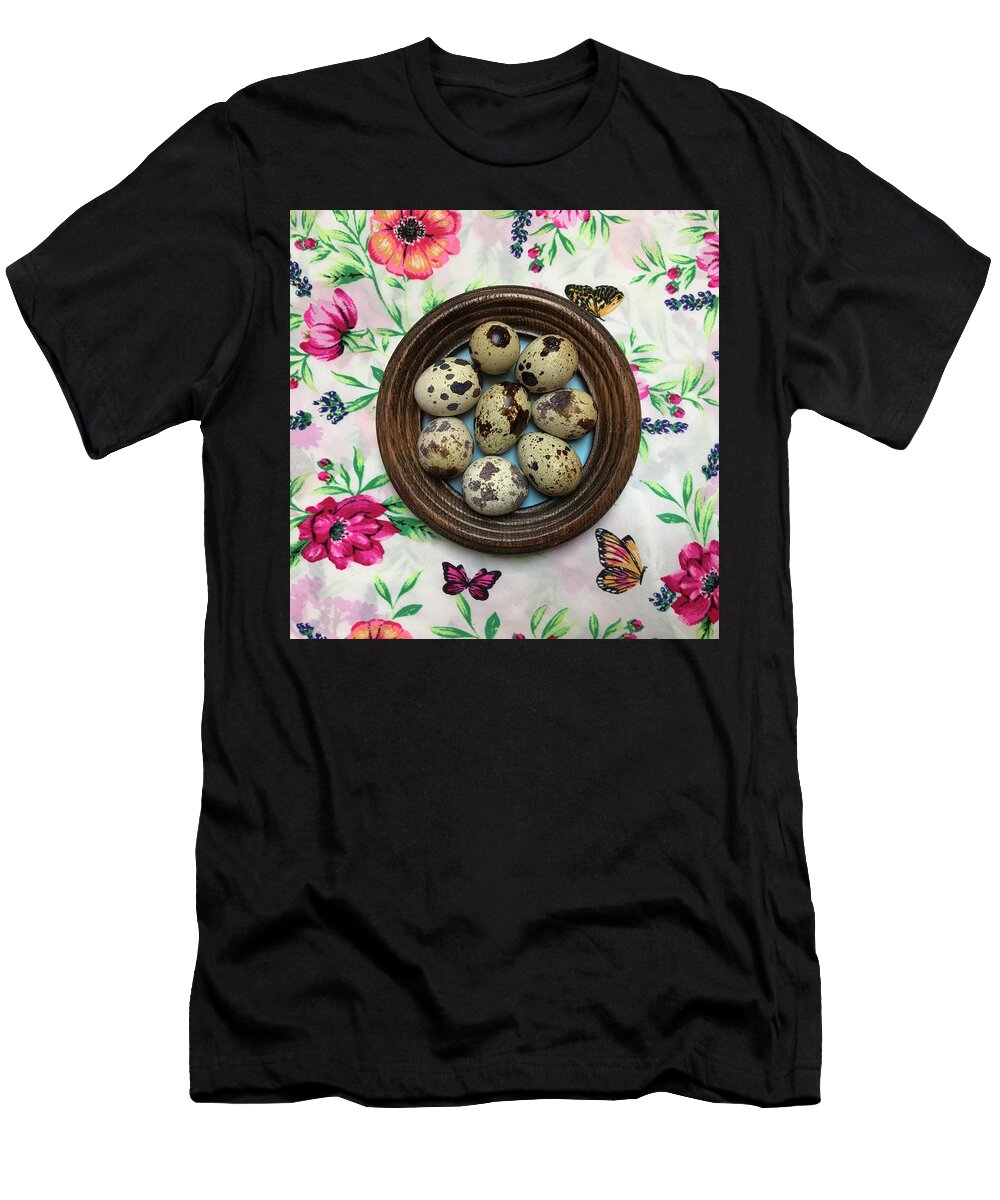 Set of Eight Quail Eggs Jan Dolezal T-Shirt