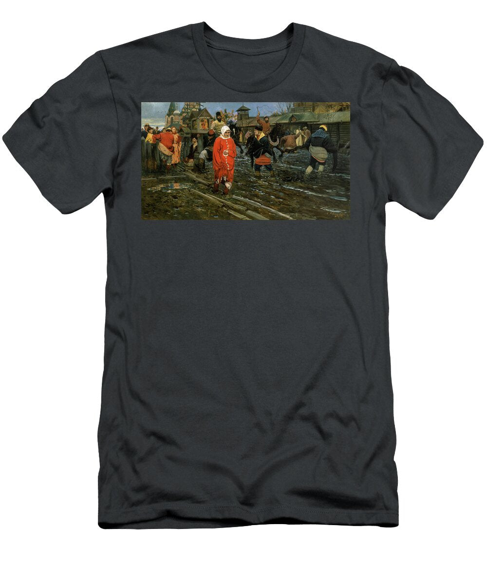 Seventeenth Century Moscow Street on a Public Holiday 1912 Andrei Ryabushkin T-Shirt