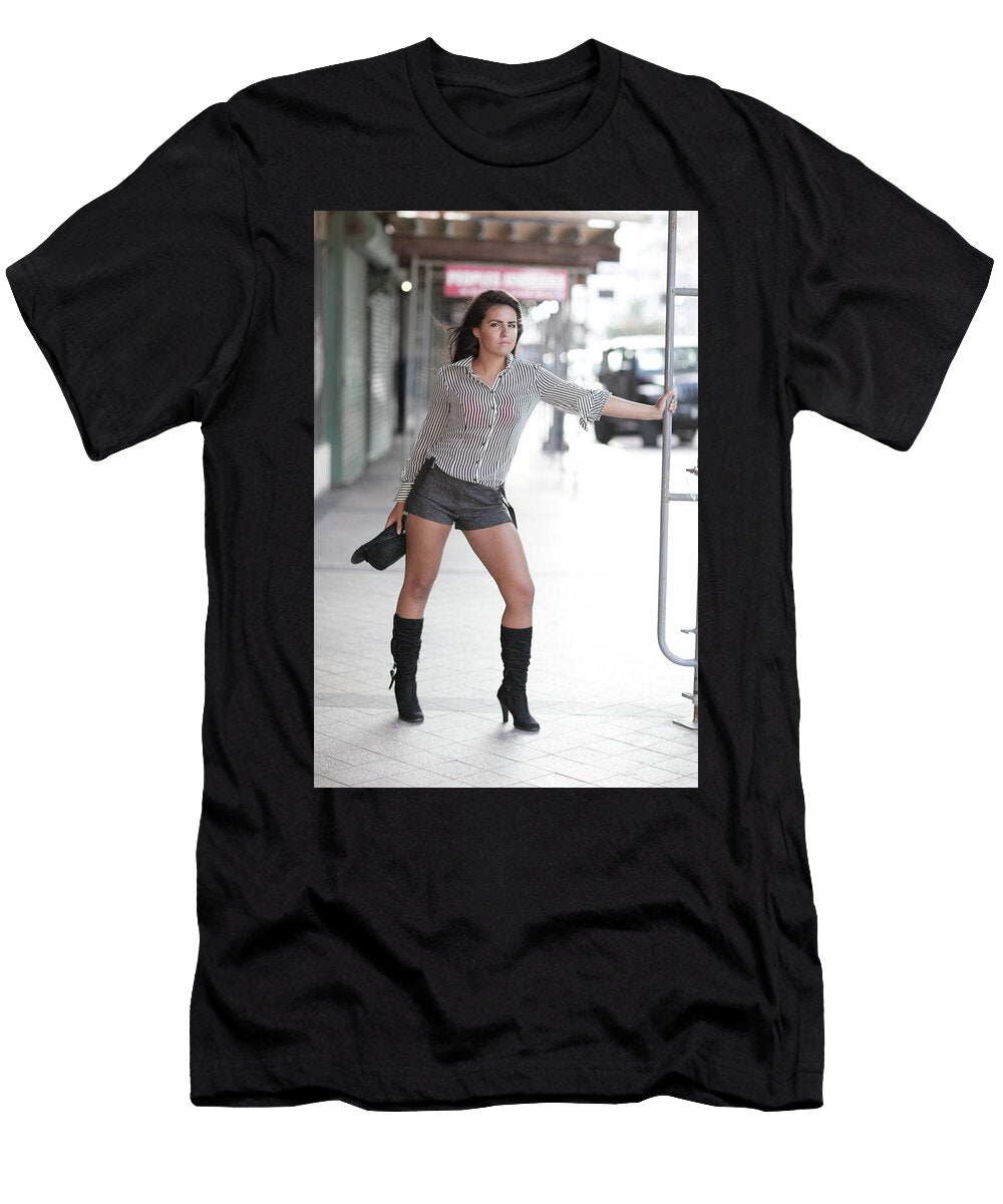 Sexy Fashion Model in Style Felix Mizioznikov T-Shirt