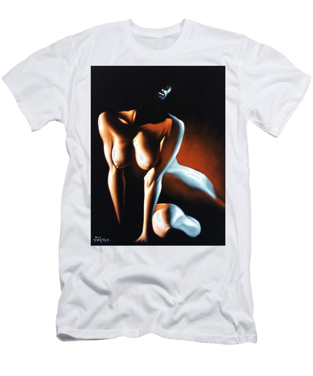 Sexy Velvet Nude in the Dark Jorge Terrones T-Shirt