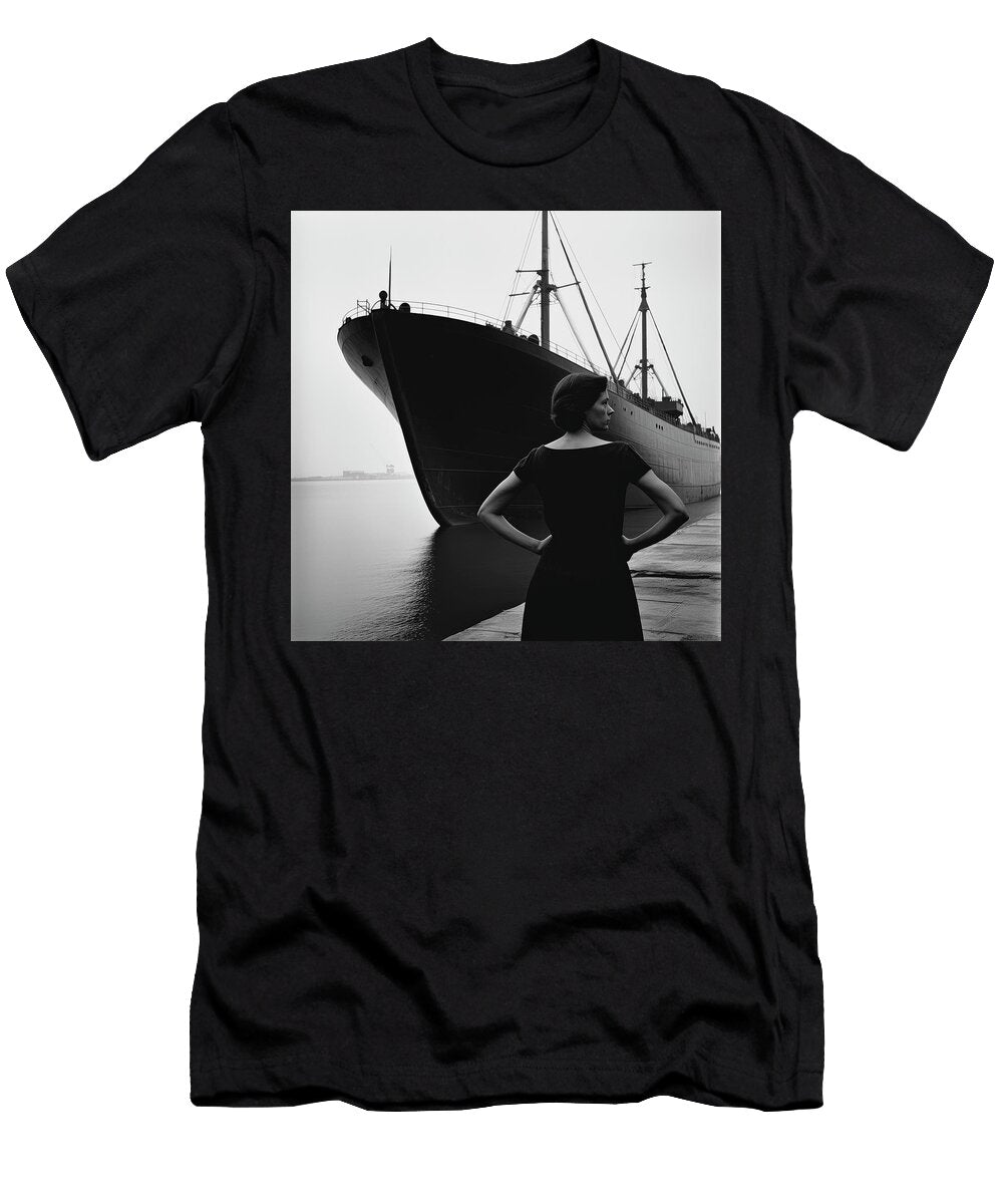 She Inspects the Shipyard During Castoff Yopedro T-Shirt