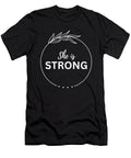 She Is Strong Womens Day Feminism Mothers Day Cute Mom Mounirov Design T-Shirt