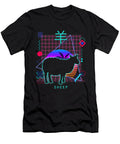 Sheep Aesthetic Vaporwave Style Sheep Animals Lover Japanese Grover Mcclure T-Shirt