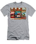 Sherbrooke Street Storefronts Montreal Summer Street Scene Shops and Cafes Carole Spandau Artist Carole Spandau T-Shirt
