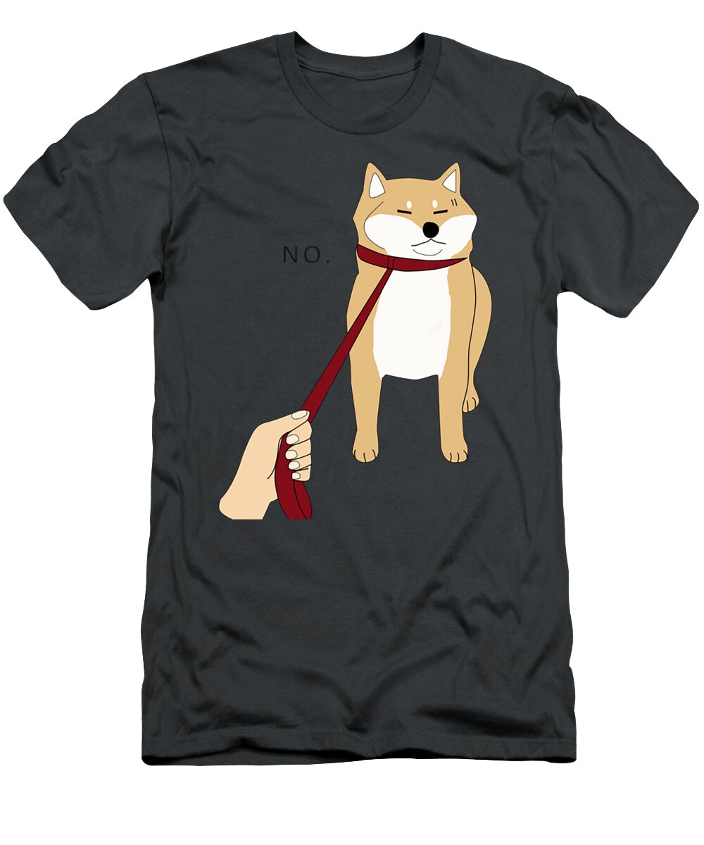 Shiba Inu No Original Artwork Doge Nope Meme Caedan Anayah T-Shirt