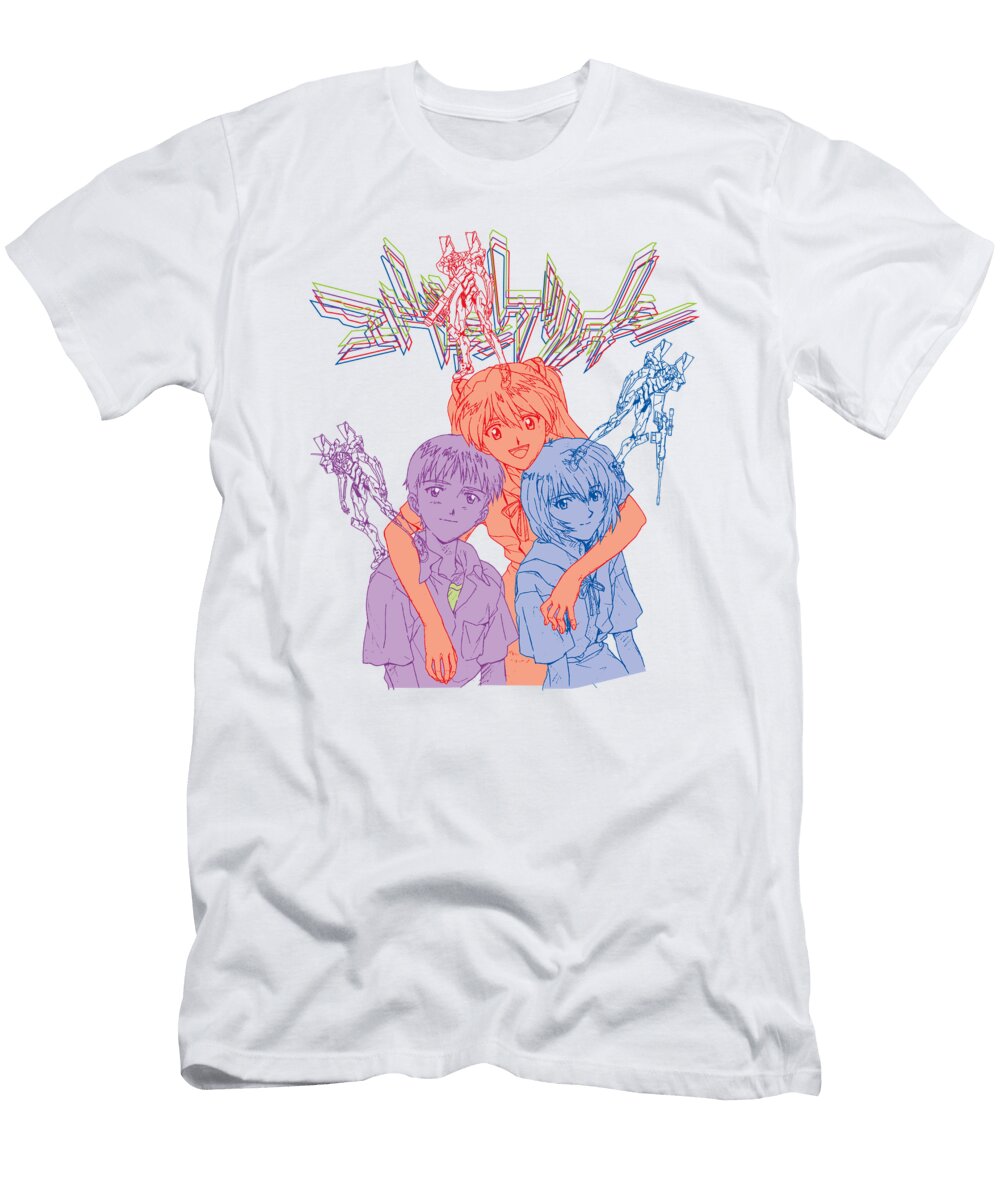 Shinji and Friends Eva 01 02 00 Creative Style T-Shirt
