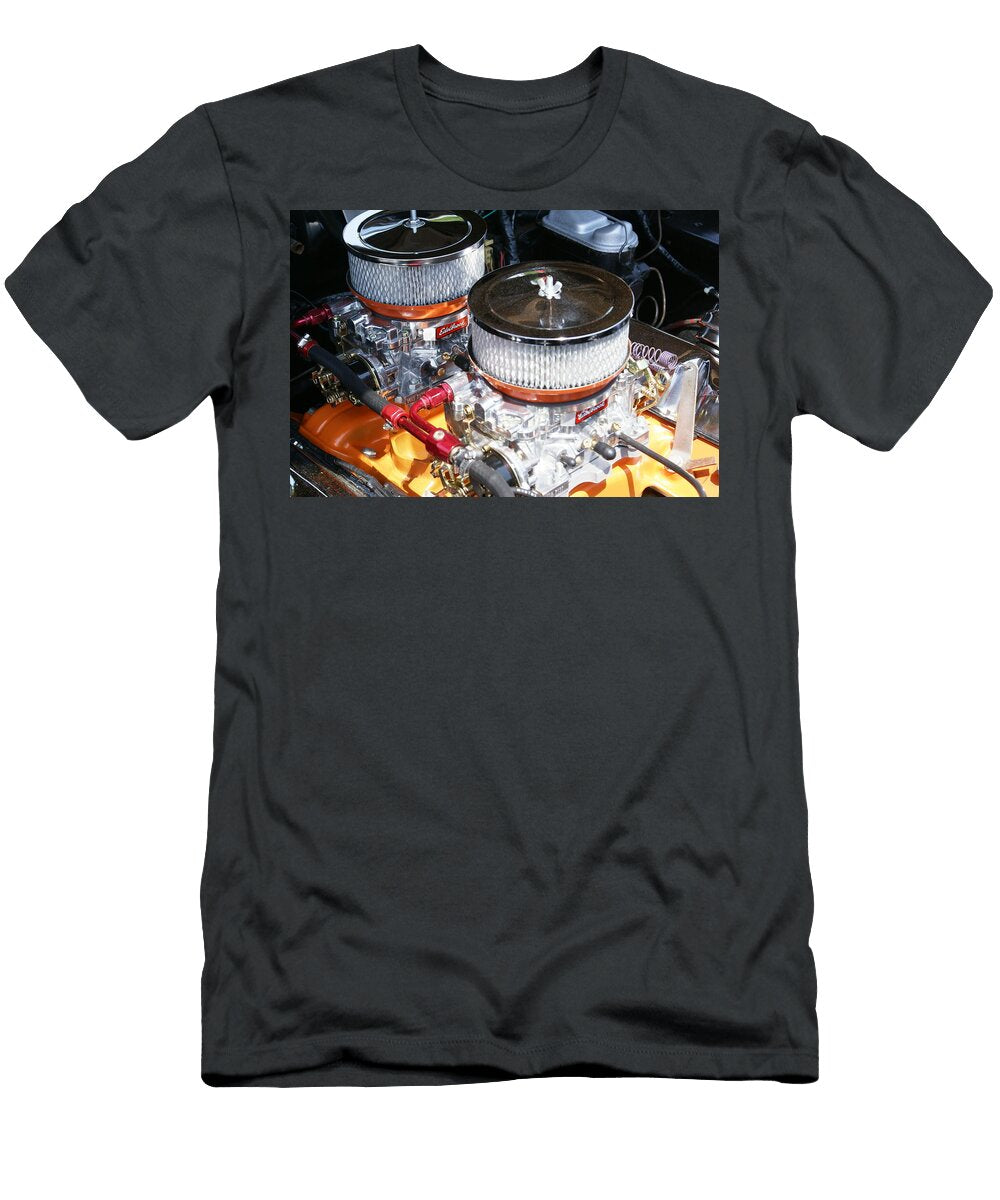 Shiny Classic Car Under the Hood 1 Leonard Rosenfield T-Shirt