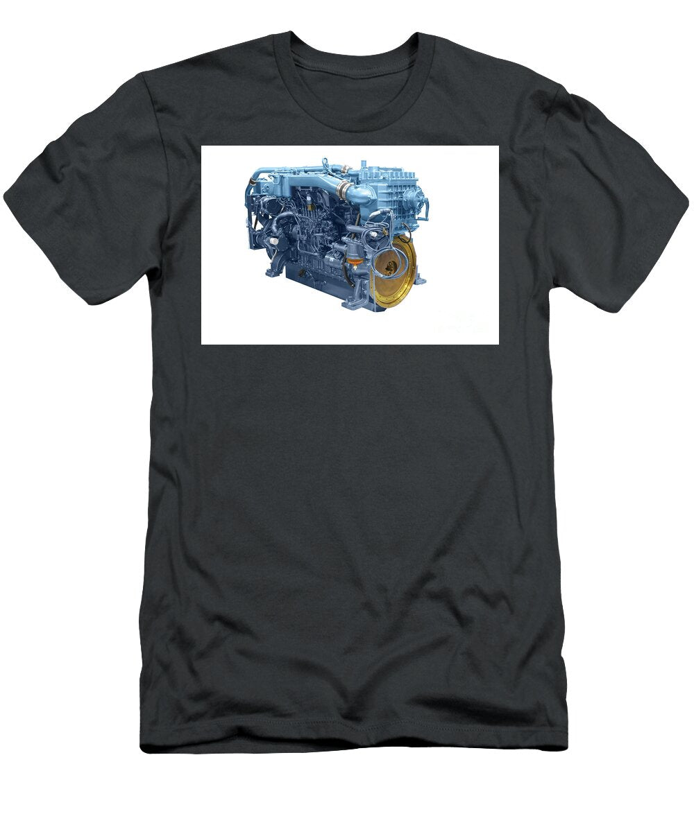 Ship Power Engine Isolated on White Goce Risteski T-Shirt