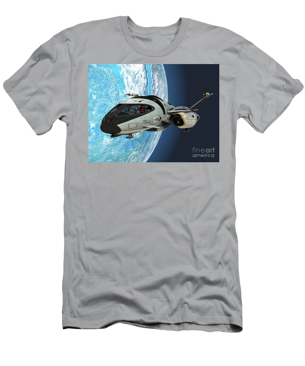 Shuttlestar in Earth Orbit Corey Ford T-Shirt