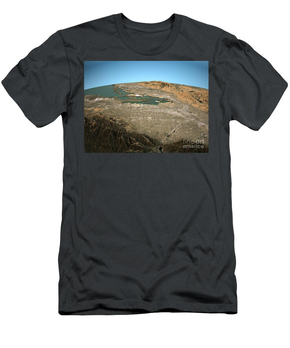 Silicon Valley 3d View Wide Angle Natural Color Frank Ramspott T-Shirt