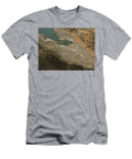 Silicon Valley Topographic Map 3d Landscape View Natural Color Frank Ramspott T-Shirt