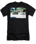 Silver Family Car Is Pulling White Boat During Summer Day Marek Valovic T-Shirt
