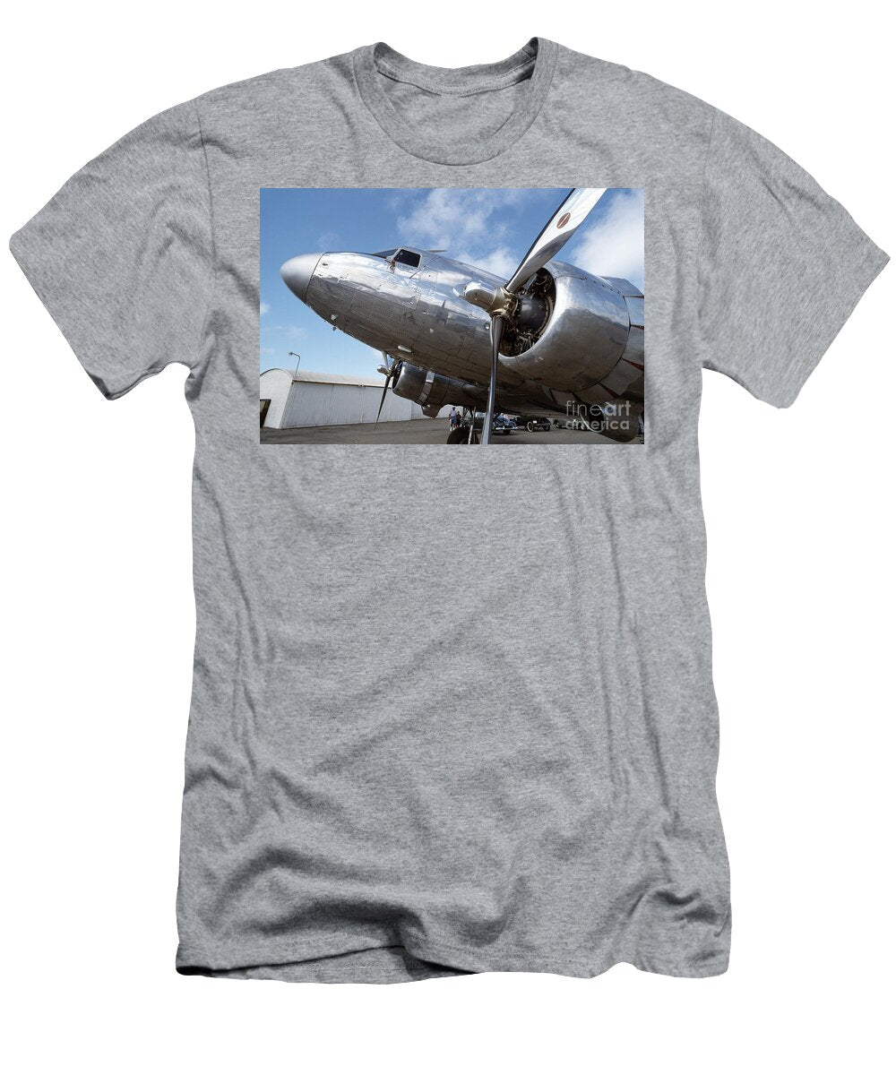 Silver Props of a Douglas DC 3 Wernher Krutein T-Shirt
