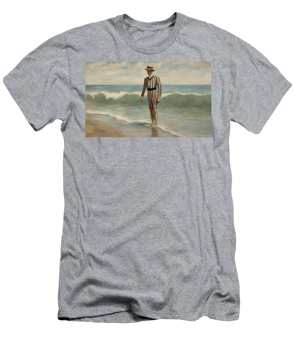 Sir Dickie Finknottle At LA Charmante Plage Francaise Des Paysans a Tatons Ian Hutson T-Shirt