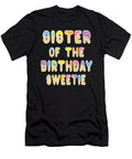 Sister of the Birthday Sweetie Girl Icecream Themed Party Graphic Art Grabitees T-Shirt