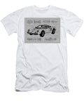 Sketch Auto Lamborghini Car Vehicle Lp400 Geometric Pencil Monochrome Minimal Countach Clint Mclaughlin T-Shirt