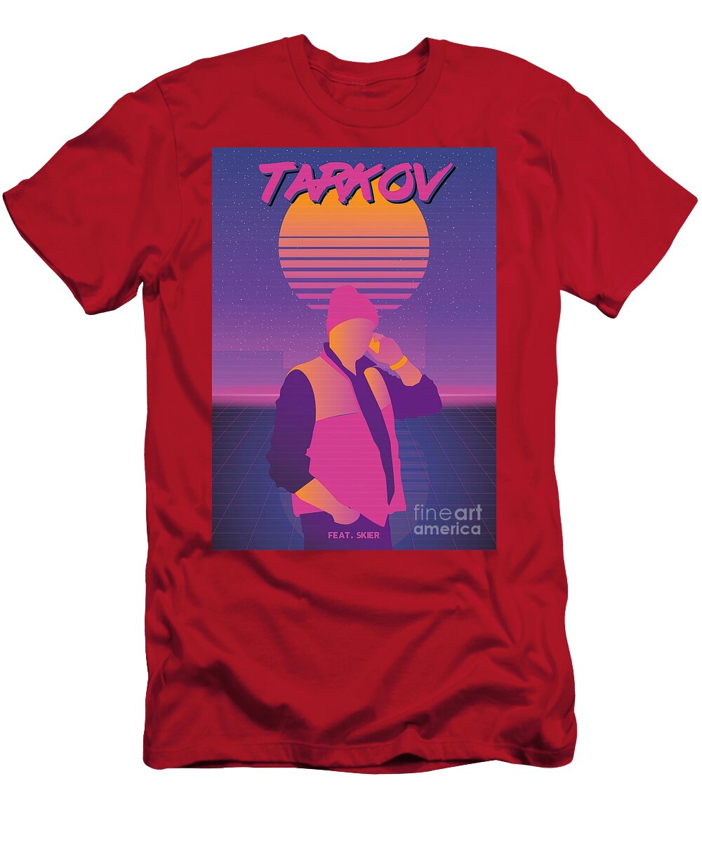 Skier Synthwave Edition Escape From Tarkov Ruby Walsh T-Shirt