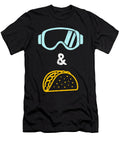 Skiing and Tacos Funny Sports Ski Taco Love Design Noirty Designs T-Shirt