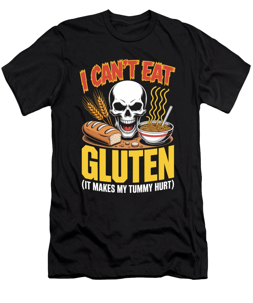 Skull and Gluten Free Message Joanna Redesiuk T-Shirt