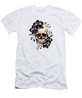 Skull with Dark Orchids Joanna Redesiuk T-Shirt