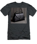 Sleek Black Leather Clamshell Clutch with Wing Detail Elegant Evening Handbag Talha Khan T-Shirt