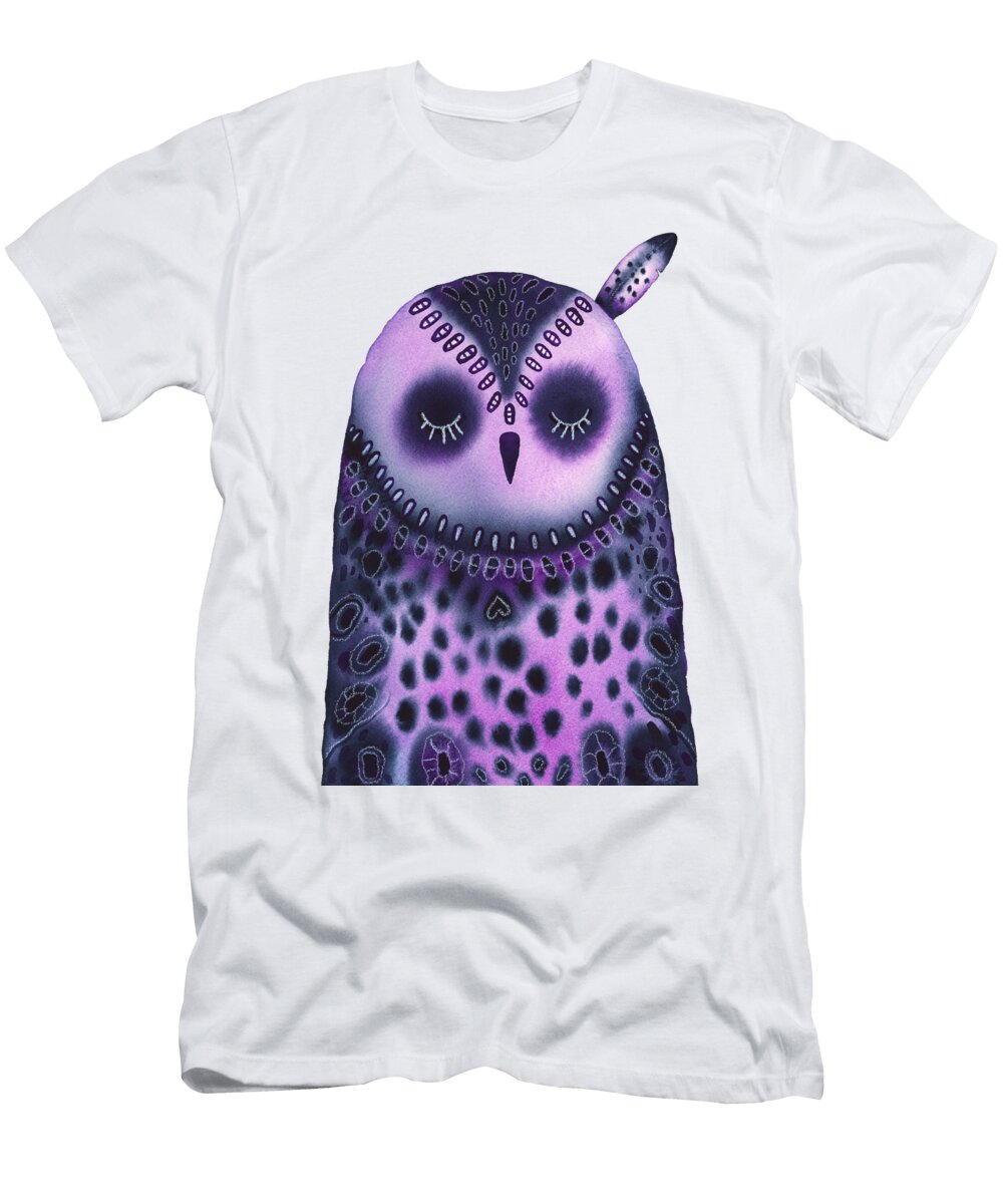 Sleeping Baby Owl Zaira Dzhaubaeva T-Shirt